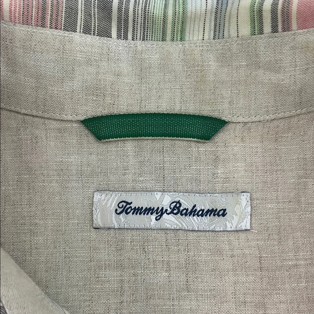 Tommy Bahama Multicolor Striped Men's Shirt Large - Picture 2 of 12